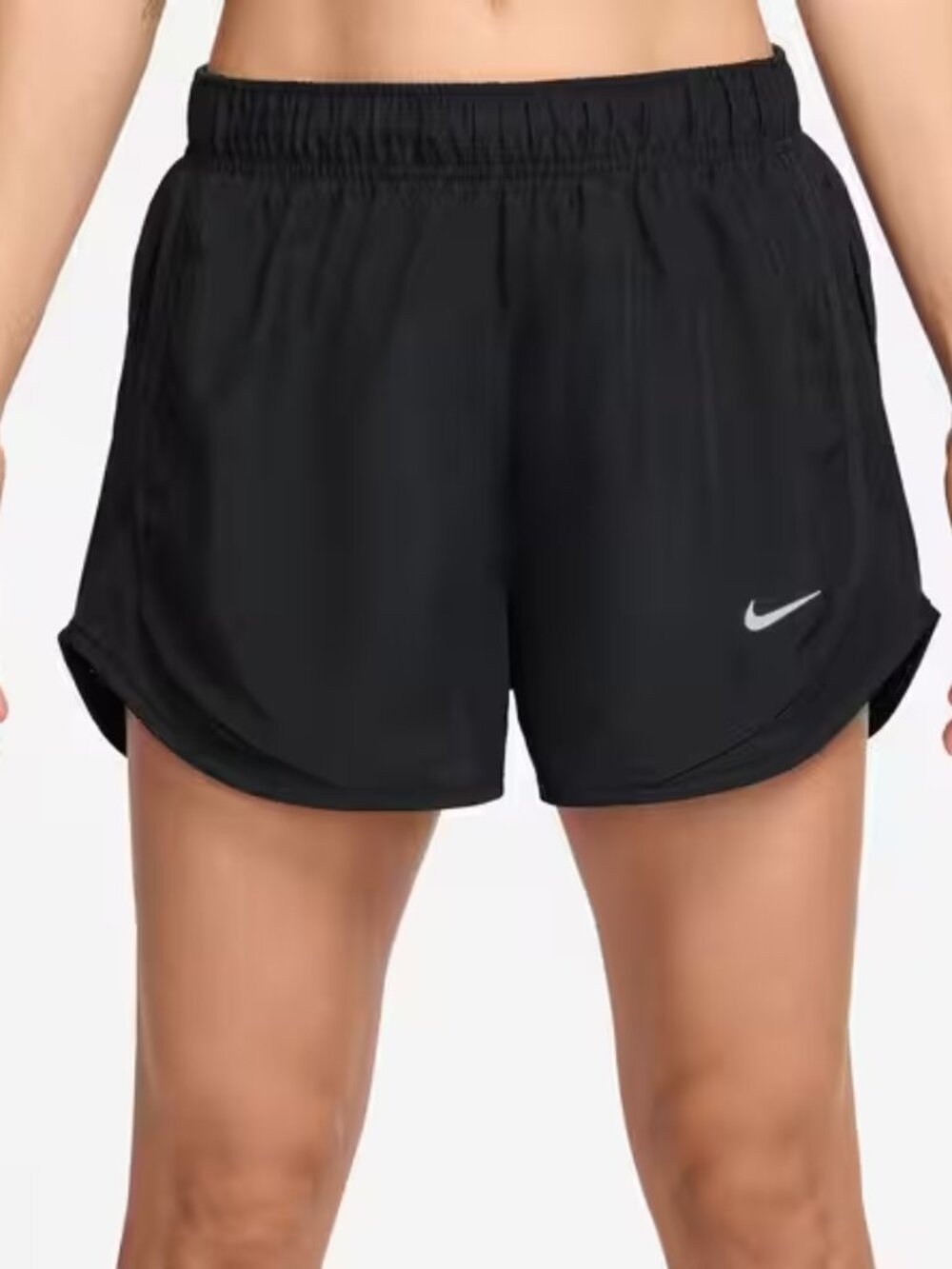 Nike Women's Black Tempo Dri-Fit Side Mesh Pull-On Athletic Shorts Size M